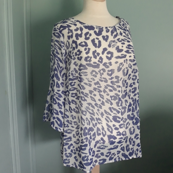 Sheer Leopard Print Tunic Bathing suit Cover - Picture 5 of 9